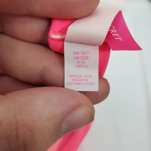 Victoria's Secret Women's Hot Pink Strapless Push Up Underwire Bikini Top 34B - Picture 5 of 6